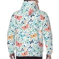 thumbnail image 7 of Salouo Butterflies Pattern Men's Fall Hoodie Sweatshirt,Sport Hoodie with Pockets for Men Pullover Casual Hooded Sweatshirt-Small, 7 of 7