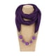 thumbnail image 1 of Minnieouse Bufanda resistente al desgaste con anillo y aspecto limpio, bufanda, collares con costuras finas de alta gama Accesorios de disfraces púrpura, 1 of 6
