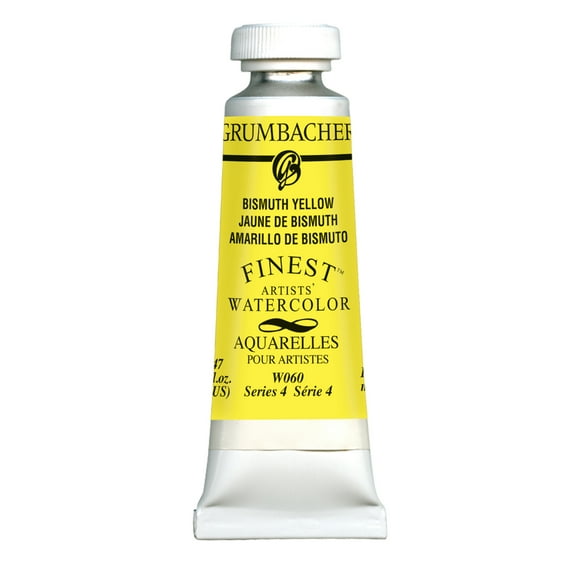 Grumbacher Finest Artists' Watercolor, 14ml Tube, Bismuth Yellow