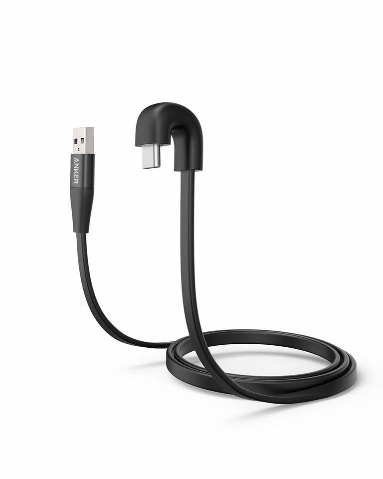 BLU Amour Micro-USB to USB 2.0 Right Angle Adapter for High Speed Data-Transfer Cable for connecting any compatible USB Accessory/Device/Drive/Flash/and truly On-The-Go! OTG Black 