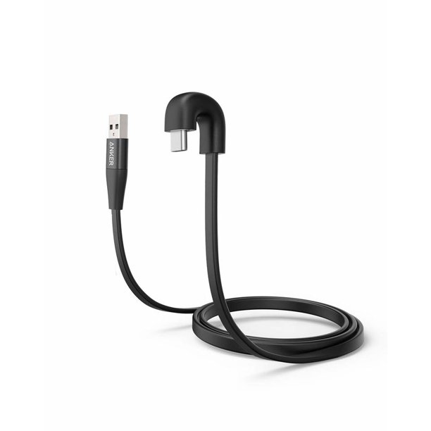 Anker 180 Degree Right Angle USB A to USB C Gaming Cord, Compatible