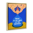thumbnail image 4 of Trust In Magic Of Universe Gold Framed Floater Canvas Wall Art, design by Nabeela Rumi, 4 of 10