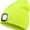 Fcuorescent Yellow, variant on Morttic LED Beanie Hat with Light,Unisex 4 LED USB Rechargeable Headlamp Knitted Cap Flashlight Head Lights Hat Women Men Gift (Fcuorescent Yellow)