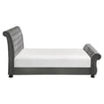 thumbnail image 3 of Lexicon Crofton Traditional Chenille Eastern King Upholstery Bed in Dark Gray, 3 of 8