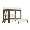 thumbnail image 3 of Max & Lily Mid-Century Modern Twin over Queen L-Shaped Bunk Bed, Solid Wood, 3 of 7