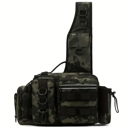 Multi-functional Outdoor Fishing Tackle Backpack Men s Horizontal Storage Bag Waterproof Fishing Gear Storage Bag Suitable For Fishing Climbing Hiking