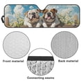 thumbnail image 7 of FUIALDOLG Garden English Bulldog Car Windshield Sun Shade, Foldable Car Sunshade Windshield for Front Window, Fit for SUV,Off-road Vehicle，Automotive Interior Sun Protection, 7 of 7
