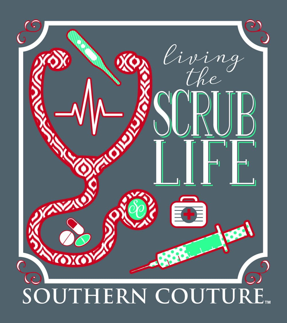 Southern Couture SC Classic Scrub Life Womens Classic Fit T-Shirt