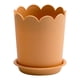 thumbnail image 1 of Maceta Matsuzay con borde de pétalo para plantas color Naranja gris, 1 of 6