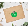 thumbnail image 2 of Darling Souvenir Round 45 Pcs Rose Floral Thank You Stickers Personalized Bride Groom Names And Date Envelope Seals-Green, 2 of 4