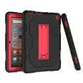 thumbnail image 7 of Allytech Fire HD 8 Case 10th Generation, Fire HD 8 Plus Case, Protection Drop Proof Kickstand [Without Screen Protector] Kids Friendly Cover Case for Amazon Kindle Fire HD 8 10th Gen, Black/Red, 7 of 7