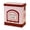 Red, variant on Partheme Can Ironwork Coffee Can Tin Sealed Storage Box, Tea and Coffee Container for Kitchen Organization, 7x4x7in, Green