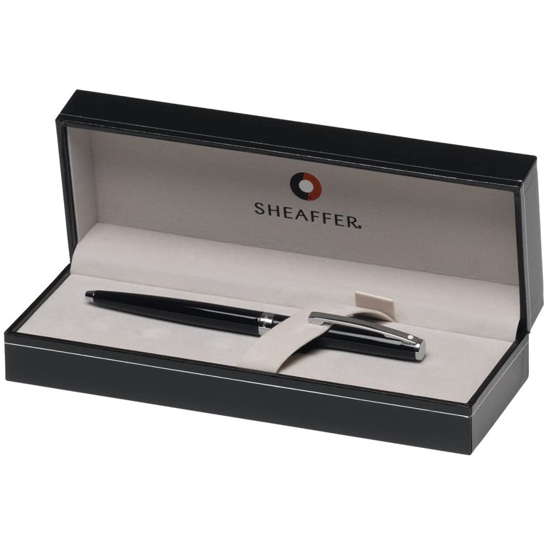 Sheaffer Sagaris Gloss Black Ballpoint Pen With Gold Tone Trim