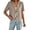 Khaki, variant on Women's Short Sleeve Cropped Blazer Notch Lapel Button Down Casual Work Blazer Jacket Solid Color Lightweight Blazer for Daily office Wear Khaki