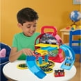 thumbnail image 3 of Disney Junior Mickey Mouse Stow ’n Go Garage, Figure and Vehicle Playset Baby and Toddler Toys 11 in, 3 of 7