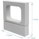 thumbnail image 4 of Apliques de pared LED de 10 W para exterior e interior, focos de pared, iluminación para sala de estar, escalera, dormitorio, pasillo, iluminación de pared, 3000 K (luz blanca cálida) (blanco), 4 of 6