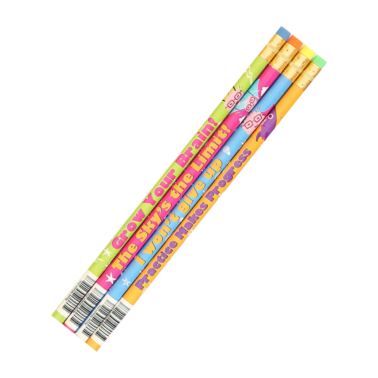 Moon Products Growth Mindset Pencil Assortment, 144 Pencils