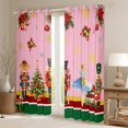 thumbnail image 2 of Homewish Kids Children Kawaii Ballet Girl Curtains Pack of 2 (42x84 Each),Xmas Christmas Nutcracker Curtains Blackout,Happy New Year Bedroom Curtains,Lightweight Room Decor, 2 of 6