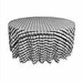 thumbnail image 3 of LA Linen TCcheck108R-BlackK24 Nappe en Polyester à Carreaux Vichy, Blanc & Noir - 108 Po. Rond, 3 of 4