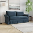 thumbnail image 2 of Home Design Emerson Rolled Arm 3-Seater Sofa, Upholstered with Nailhead Trim, Classic Blue Fabric, 2 of 8