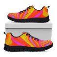 thumbnail image 5 of Cool Rainbow Psychedelic Design Sneakers Comfortable Women's Sneakers Lightweight Lace-up Flats Casual Sneakers, 5 of 8