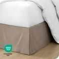 thumbnail image 6 of Bare Home Double Brushed Bed Skirt - Premium 1800 Collection - 15-inch Drop - King, Taupe, 6 of 10