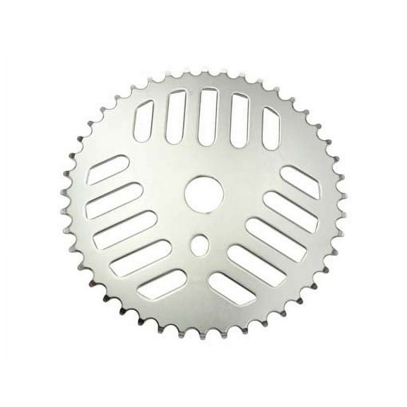 Sprocket Gt/Type 44t 1/2 X 1/8 Chrome. for bicycles, bikes, for lowriders, beach cruiser, strech bikes, limos, chopper cruiser