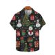 thumbnail image 2 of Camisas de Manga Larga para los Hombres Impreso Botón Turndown Collar Blusa, Casual Y Versátil Hombre Manga Corta Botón Abajo Camisas, 2 of 9