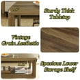 thumbnail image 4 of Tribesigns 47.24" Rectangular Rustic Coffee Table With Open Shelf, 4 of 5