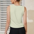 thumbnail image 5 of Fartey Workout Tank Tops for Women Slim Fit Yoga Athletic Tanks Summer Sleeveless Crew Neck Shirts Moisture Wicking Gym Running Top Green M, 5 of 7