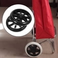 thumbnail image 4 of OULII 2 Pcs Roues de Chariot de Remplacement pour Épicerie avec Matériau en Plastique PU Roues de Chariot de Courses Robustes Noir, 4 of 8