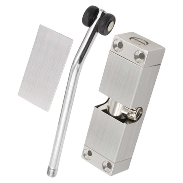 relayinert Fermeture de Porte à Ressort en Acier Inoxydable Automatique Réglable Auto-Fermant Noir Argent 10x13cm
