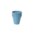 thumbnail image 2 of Algreen Valencia Planter, Round Banded Planter, 4.25-In. Diameter by 4-In.H, Spun Blue, 3 pack, 2 of 2