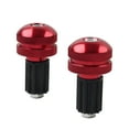 thumbnail image 3 of NS 2pcs Motorcycle Vibration Bar Ends Handlebar Hand Grips End Cap Plug Slider Universal 7/8" Aluminum Red Motorbike For Universal, 3 of 9