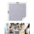 thumbnail image 4 of Purple Cloth Napkins Set of 4 Reusable Dinner Napkins, Grid Checkered Plaid Gingham Lattice Trellis Cocktail Napkin Washable Table Napkins for Wedding/Holiday Party/Baby Shower 20"x20", 4 of 7