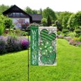 Happy St Patrick's Day Garden flag courtyard outdoor flag balcony