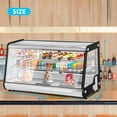 thumbnail image 2 of Commercial Display Refrigerator, 8.2 Cu.Ft. Pastry Display Cabinet, Beverage Merchandiser Display Fridge with LED Lighting, Rear Sliding Door, Automatic Defrost, Countertop/Floor Refrigerator, 2 of 7
