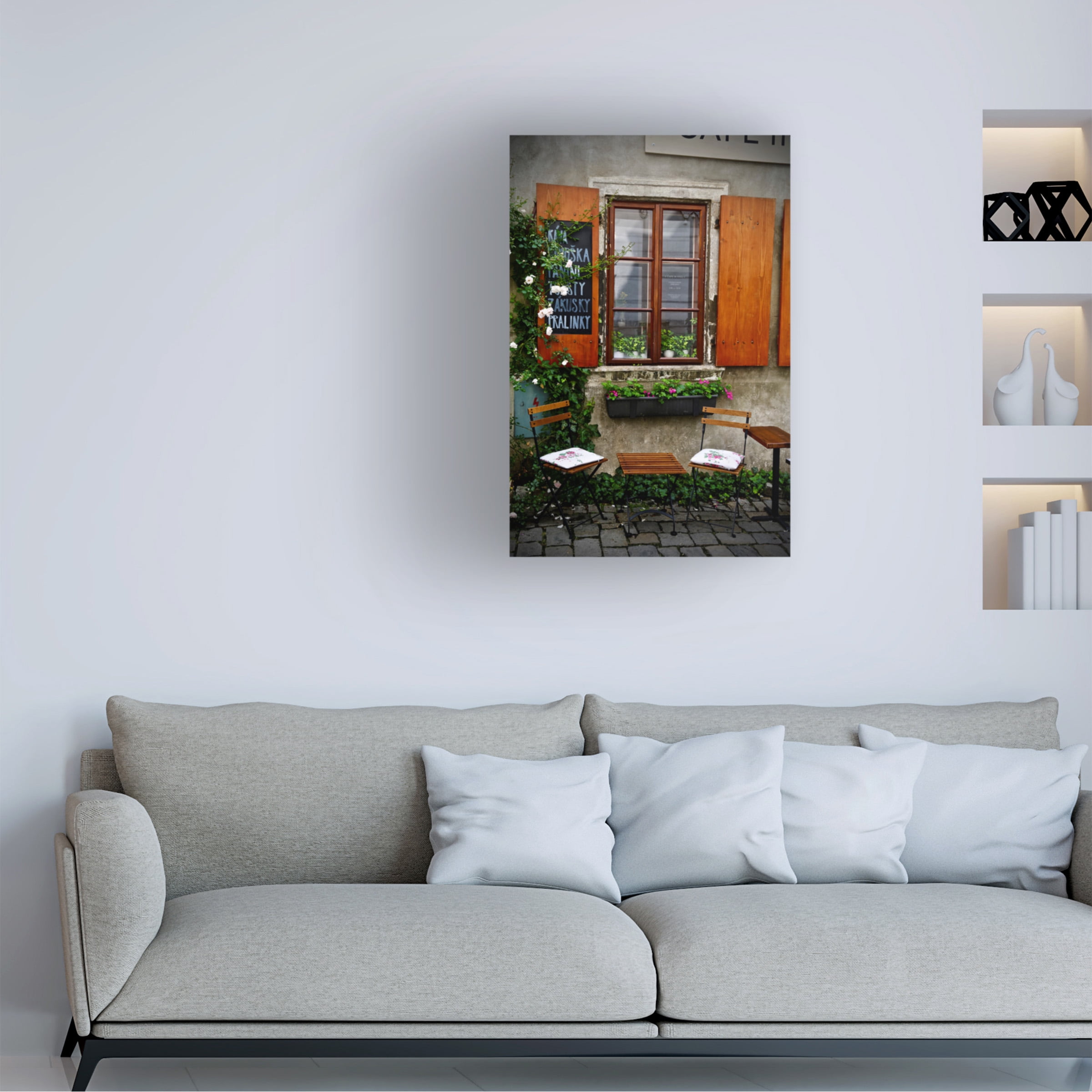 Susan Vizvary Photography 'Table for Two with Chairs' Canvas Art