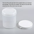 thumbnail image 4 of Unique Bargains Plastic Paint Pail 0.26-Gallon/1000mL with Sealing Strip Lids Clear 2Packs, 4 of 6