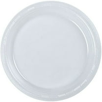 50ct Plastic Clear 10" Plates Wedding Party Dinnerware