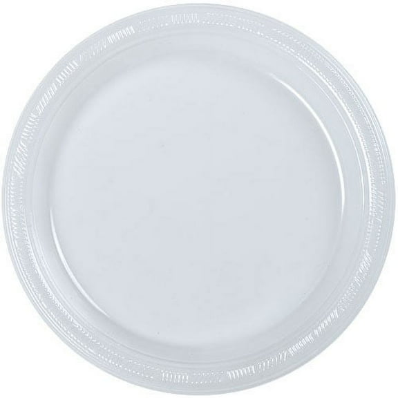 50ct Plastic Clear 10" Plates Wedding Party Dinnerware