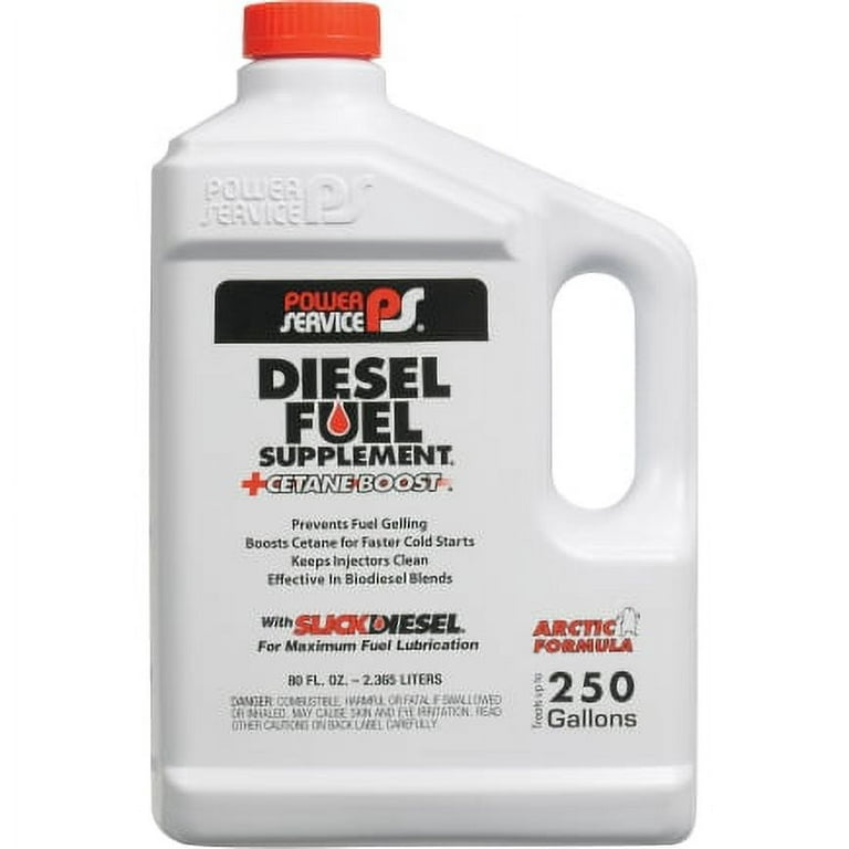 POWER SERVICE PRODUCTS 1080-06 Diesel Fuel Supplement,Amber,80 oz