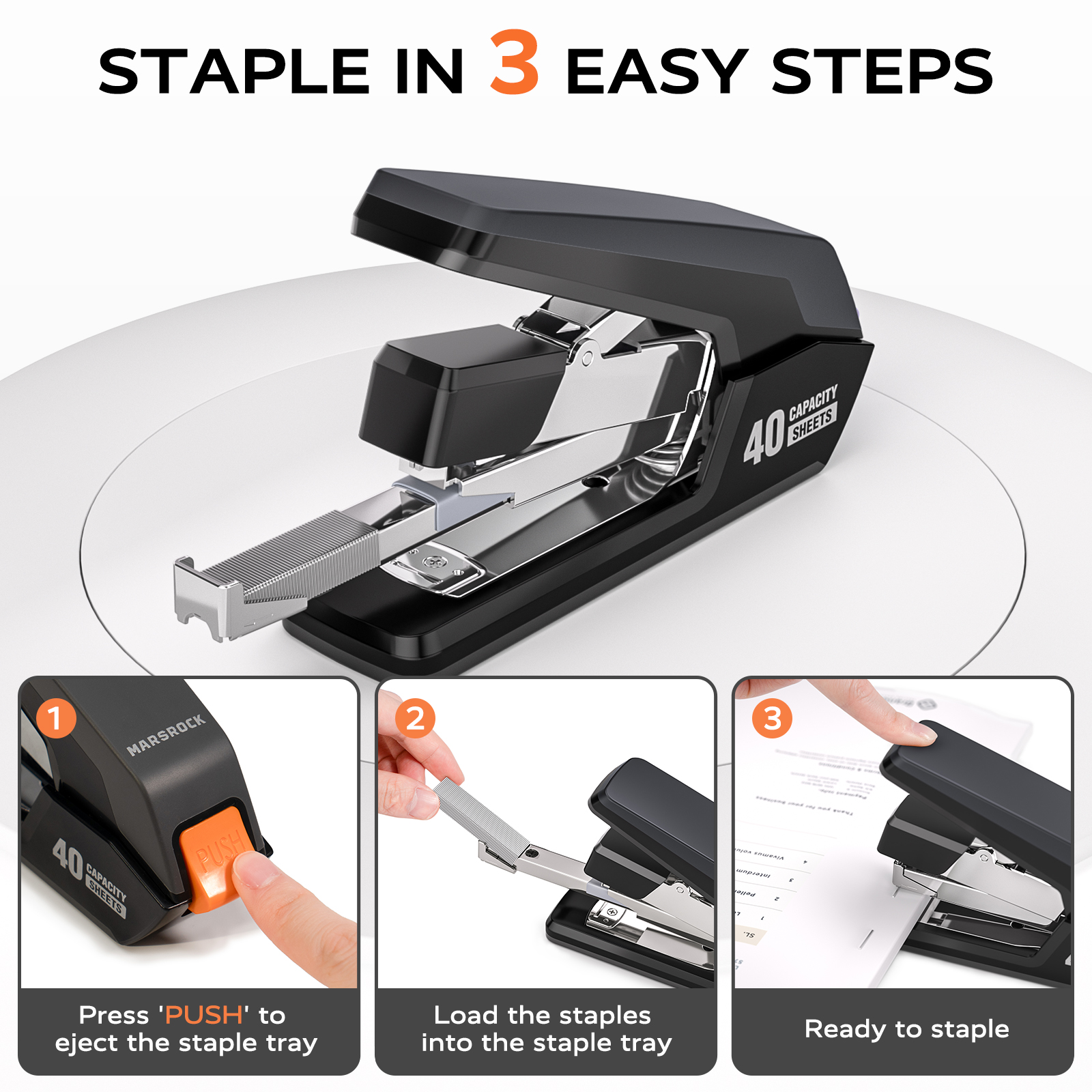 MarsRock Heavy Duty Stapler, 40-50 Sheet Capacity photo 6