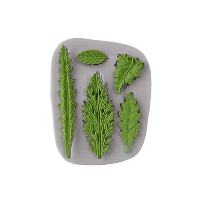 Tree Leaf Silicone Mold, Resin Mold Cake Fondant Silicone Mold Fondant Clay Mould Leaf Shape DIY Decorating Tool