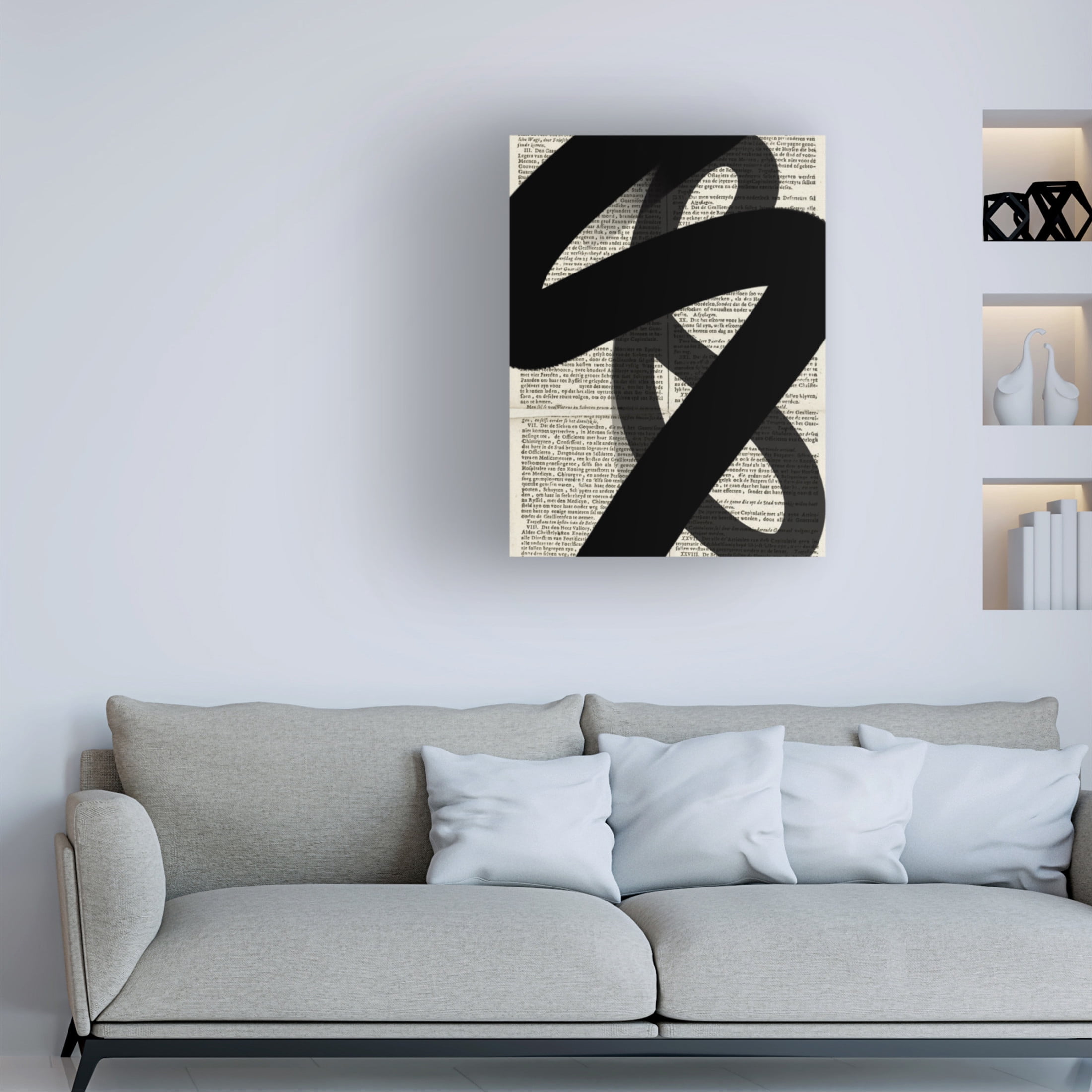 Trademark Fine Art Yopie Studio  Abstract Paper IV Canvas Wall Art