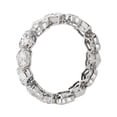 thumbnail image 4 of 2.00 Carat Heart Cut Natural Diamond Beautiful Bridal Eternity Band for Bride Solid 14K White Gold Size 5, 4 of 7