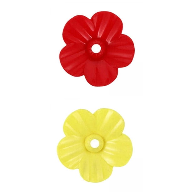 Cabezal de repuesto,comederos de colibrí flores de reemplazo rojo,Piezas de repuesto para comederos de pájaros Puertos de alimentación,colibrí colgando comedero suministros amarillo,Puertos Sharpla Cabezal de repuesto