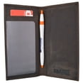 thumbnail image 2 of RFID Blocking Leather USA Checkbook & Register Cover Holder Case Slim Wallet For Men & Women, 2 of 15