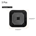 thumbnail image 2 of Uxcell 3packs Shower Drain Hair Catcher Round and Convex Drain Strainer for Shower, Black, 2 of 5