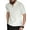 White, variant on Men's Quarter Zip Knit Short Sleeve Shirt Ribbed Textured Casual Golf Top Black XXL